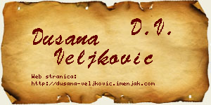 Dušana Veljković vizit kartica